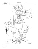 WSHR MTR, HOSE Diagram and Parts List for SWX703AQ0  Westinghouse Washer