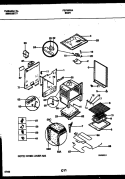 BODY PARTS Diagram and Parts List for FEF353BAWA  Frigidaire Range