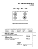COVER Diagram and Parts List for FEC36C4ACA  Frigidaire Cooktop