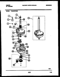 TRANSMISSION PARTS Diagram and Parts List for WA24P2WYMB  Gibson Washer