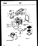 BODY PARTS Diagram and Parts List for GF760RXW1  Frigidaire Range
