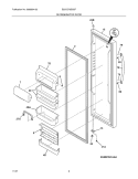 REFRIGERATOR DOOR Diagram and Parts List for E23CS75DSSF  Electrolux Refrigerator