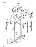 CABINET Diagram and Parts List for FRT18NRCD3  Frigidaire Refrigerator