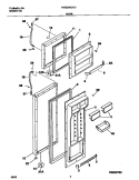 Part Location Diagram of 218668005 Frigidaire HANDLE-DOOR
