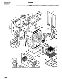 BODY Diagram and Parts List for FEF386BADA  Frigidaire Range
