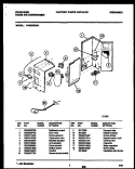 ELECTRICAL PARTS Diagram and Parts List for FAS256S2A1  Frigidaire Air Conditioner