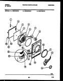 DOOR PARTS Diagram and Parts List for DE27T3WAFA  Gibson Dryer