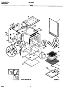 BODY Diagram and Parts List for TEF350SCDB  Tappan Range