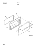 DOOR Diagram and Parts List for WEF311SHDA  Westinghouse Range