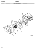 AIR HANDLING PARTS Diagram and Parts List for WAC053T7A2  Frigidaire Air Conditioner