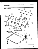 CONSOLE AND CONTROL PARTS Diagram and Parts List for FDG336LBS0  Frigidaire Dryer