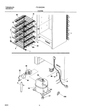 SYSTEM Diagram and Parts List for FFU12K0CW0  Frigidaire Freezer
