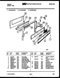 BACKGUARD Diagram and Parts List for 30-2549-00-06  Tappan Range