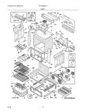 BODY Diagram and Parts List for FPCS3085LFA  Frigidaire Range