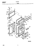 DOORS Diagram and Parts List for FRT18NNCD4  Frigidaire Refrigerator