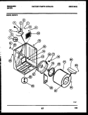 CABINET AND COMPONENT PARTS Diagram and Parts List for DGFW3  Frigidaire Dryer