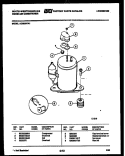 COMPRESSOR PARTS Diagram and Parts List for AC082N7A1  Frigidaire Air Conditioner