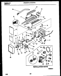 ICE MAKER AND INSTALLATION PARTS Diagram and Parts List for MRS24WRADO  Frigidaire Refrigerator