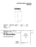 COVER Diagram and Parts List for FMR10  Electrolux Freezer