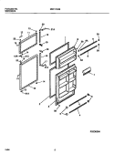 DOOR Diagram and Parts List for MRT17CRBD2  Frigidaire Refrigerator