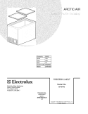 COVER Diagram and Parts List for ST07G2  Electrolux Freezer