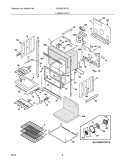 LOWER OVEN Diagram and Parts List for PLEB30T9FCE  Frigidaire Wall Oven