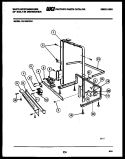 POWER DRY AND MOTOR PARTS Diagram and Parts List for SU150PXW1  Frigidaire Dishwasher