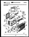CABINET PARTS Diagram and Parts List for AM11E7EYA  Gibson Air Conditioner