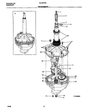 TRANSMISSION Diagram and Parts List for MLXE42RED4  Frigidaire Washer Dryer Combo