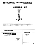 COVER Diagram and Parts List for CAR12  Frigidaire Refrigerator