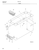 CABINET Diagram and Parts List for CFM151P6W3  Frigidaire Freezer