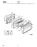 DOOR Diagram and Parts List for TEF365BEWB  Tappan Range