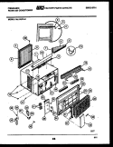 CABINET PARTS Diagram and Parts List for FAL125P1A1  Frigidaire Air Conditioner