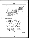 ICE MAKER AND INSTALLATION PARTS Diagram and Parts List for RTG215NCD0  Frigidaire Refrigerator