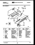 SPLASHER CONTROL Diagram and Parts List for REG638BNL1  Frigidaire Range