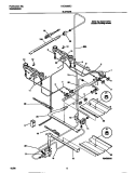 BURNER Diagram and Parts List for TGO356BCDD  Tappan Range