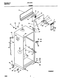 CABINET Diagram and Parts List for MRT21BRCD1  Frigidaire Refrigerator