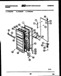 DOOR PARTS Diagram and Parts List for FU199LRW2  Frigidaire Freezer