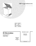 COVER Diagram and Parts List for FFC0513D  Frigidaire Freezer