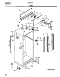 CABINET Diagram and Parts List for GRT18TNCD2  Gibson Refrigerator