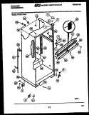 CABINET PARTS Diagram and Parts List for FPCE21TNH2  Frigidaire Refrigerator