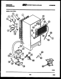 SYSTEM AND AUTOMATIC DEFROST PARTS Diagram and Parts List for FPD17TIFA1  Frigidaire Refrigerator