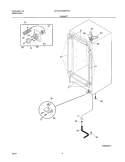 CABINET Diagram and Parts List for CFU12M2HW2  Uni Freezer