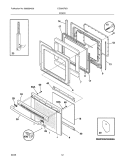 DOOR Diagram and Parts List for CEI30GF5GSB  Electrolux Range