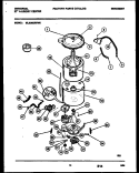TUB DETAIL Diagram and Parts List for MLXG62RBW0  Tappan Washer Dryer Combo