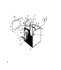 CABINET, HOSES Diagram and Parts List for LA271EXW2  Frigidaire Washer