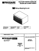 COVER Diagram and Parts List for WAL126Y1A1  Frigidaire Air Conditioner