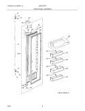 DOOR - FRESH FOOD / REFR Diagram and Parts List for E42BS75EPS  Electrolux Refrigerator