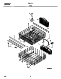 RACK Diagram and Parts List for TDB647RHB0  Tappan Dishwasher