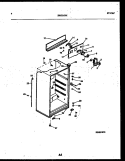 CABINET PARTS Diagram and Parts List for ATG150NCD1  Frigidaire Refrigerator